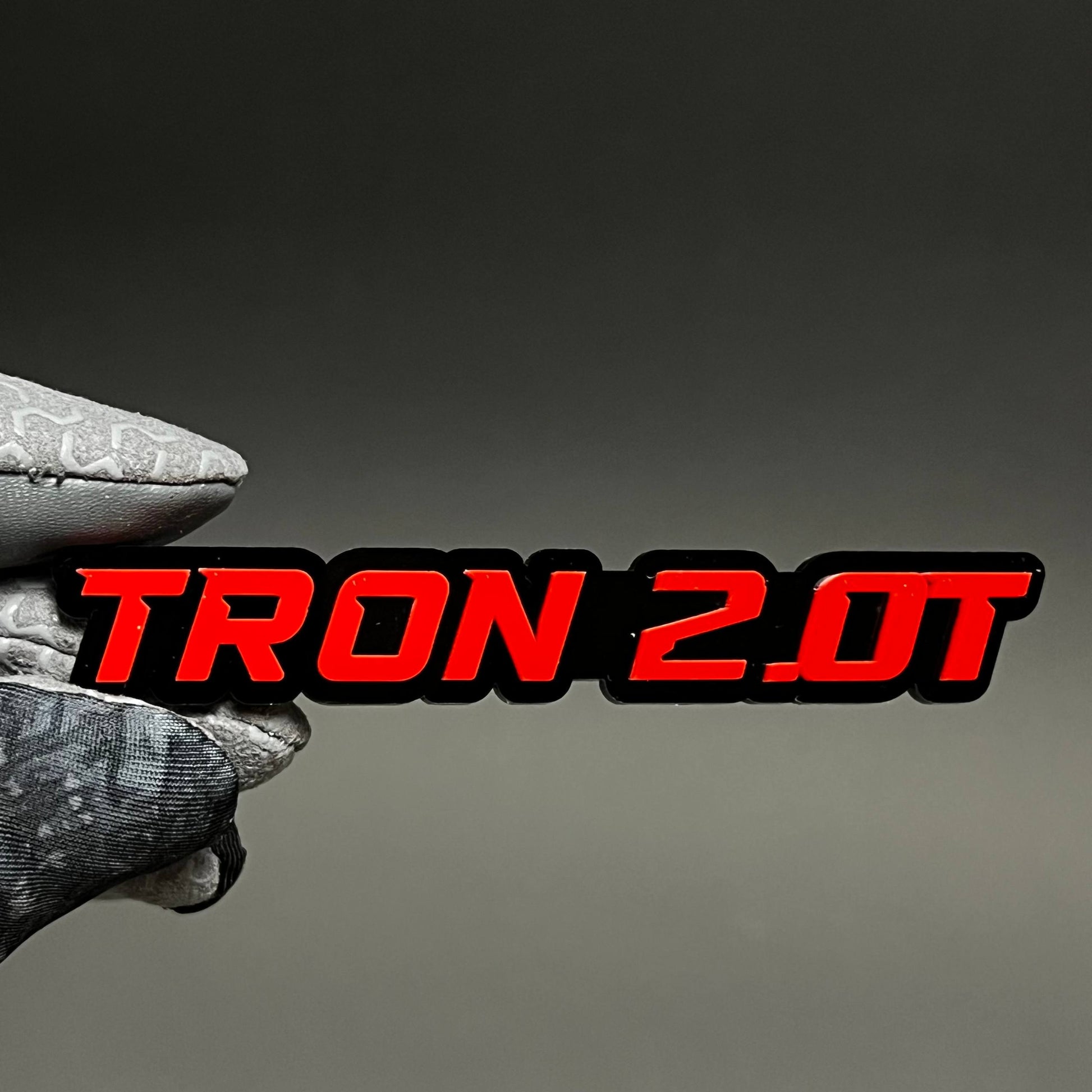 1PC TRON 2.0T 3D Acrylic Badge - Car Truck Emblem Fender Tailgate Trunk Sticker