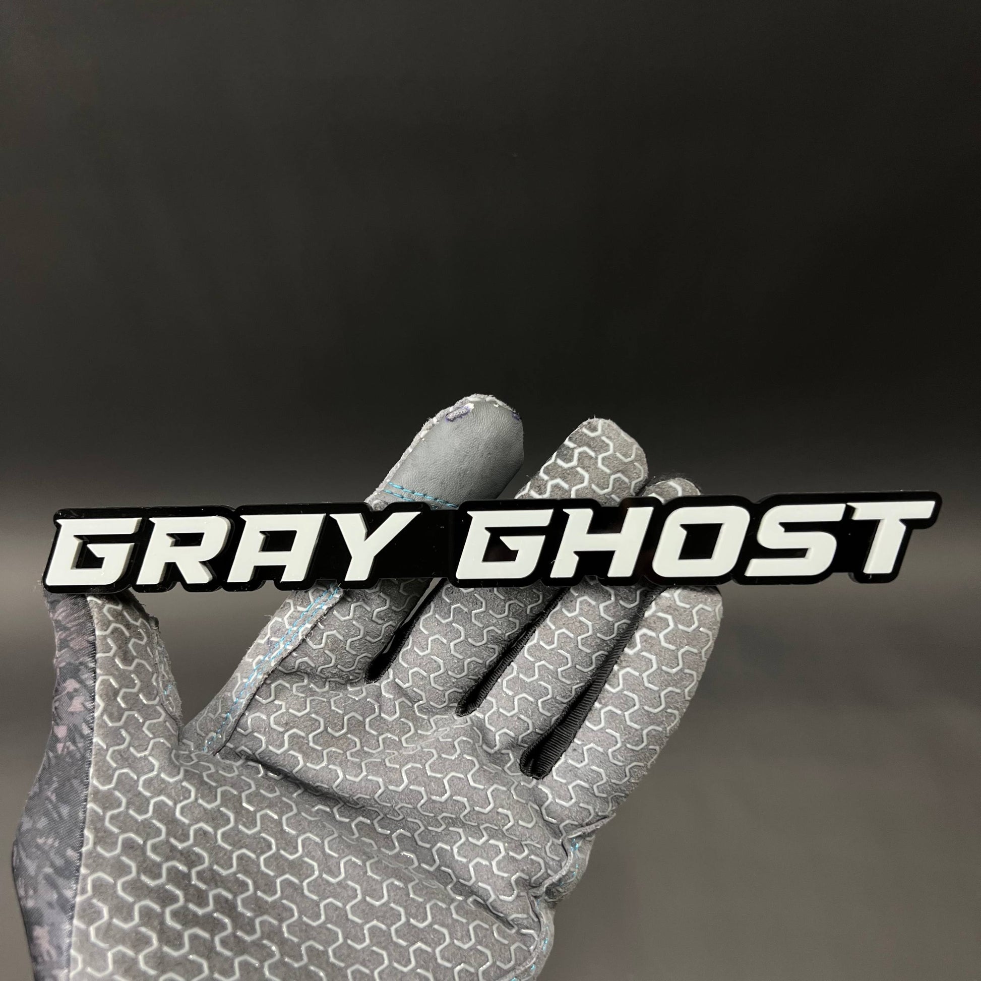 1PC GRAY GHOST 3D Acrylic Badge - Car Truck Emblem Fender Tailgate Trunk Sticker
