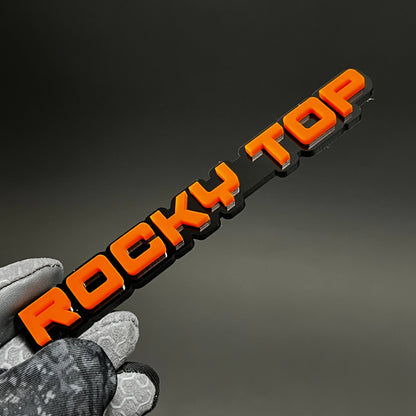 1PC ROCKY TOP 3D Acrylic Badge - Car Truck Emblem Fender Tailgate Trunk Sticker