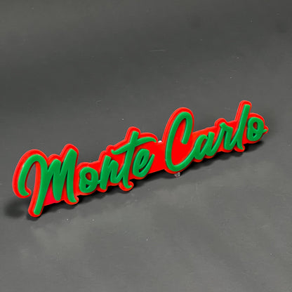1PC Monte Carlo 3D Acrylic Badge - Car Truck Emblem Fender Sticker