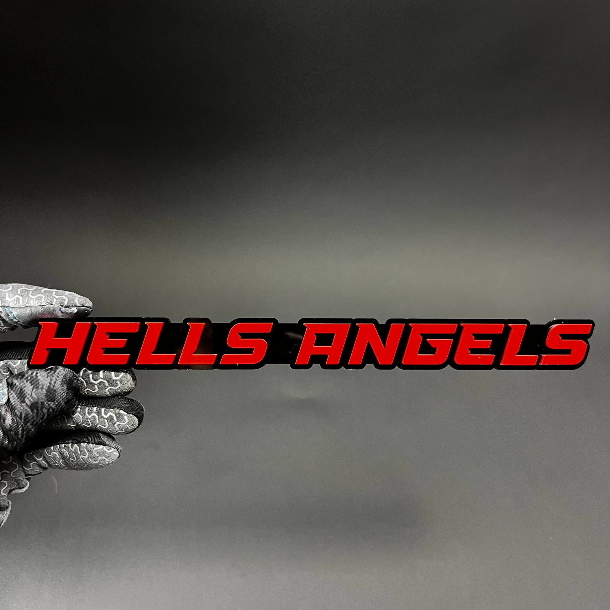 1PC HELLS ANGELS 3D Acrylic Badge - Car Truck Emblem Fender Sticker