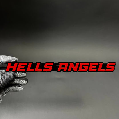 1PC HELLS ANGELS 3D Acrylic Badge - Car Truck Emblem Fender Sticker