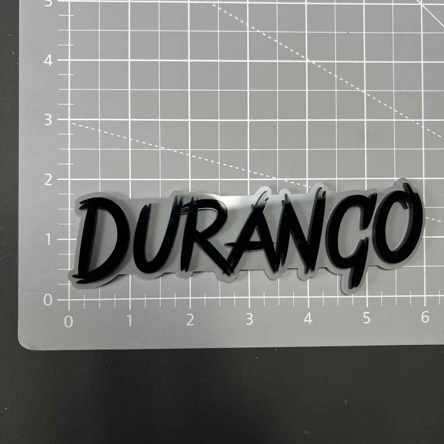 1PC DURANGO 3D Acrylic Badge - Car Truck Emblem Fender Tailgate Trunk Sticker