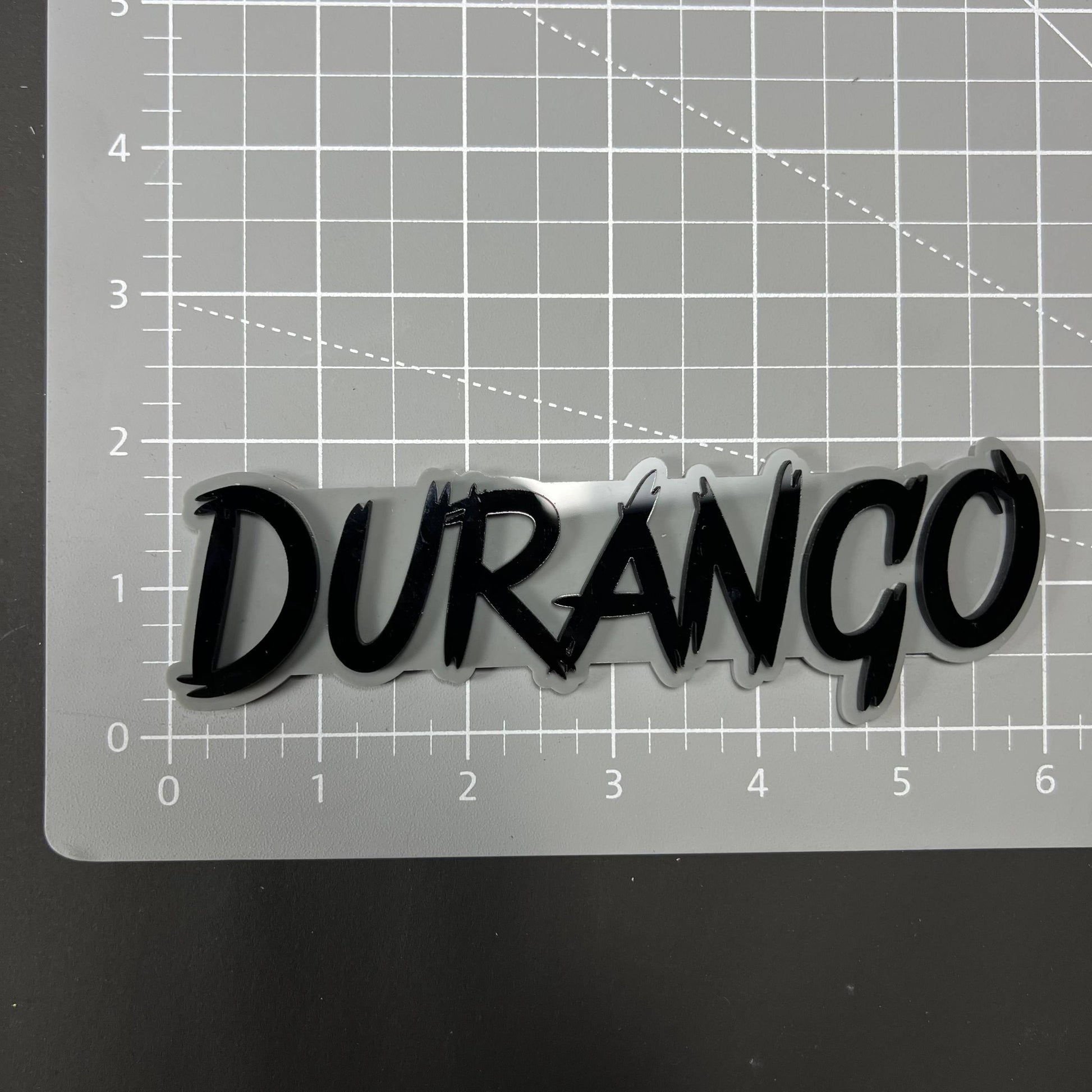 1PC DURANGO 3D Acrylic Badge - Car Truck Emblem Fender Tailgate Trunk Sticker
