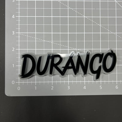 1PC DURANGO 3D Acrylic Badge - Car Truck Emblem Fender Tailgate Trunk Sticker