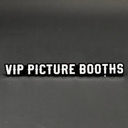 1PC VIP PICTURE BOOTHS 3D Acrylic Badge - Car Truck Emblem Fender Sticker