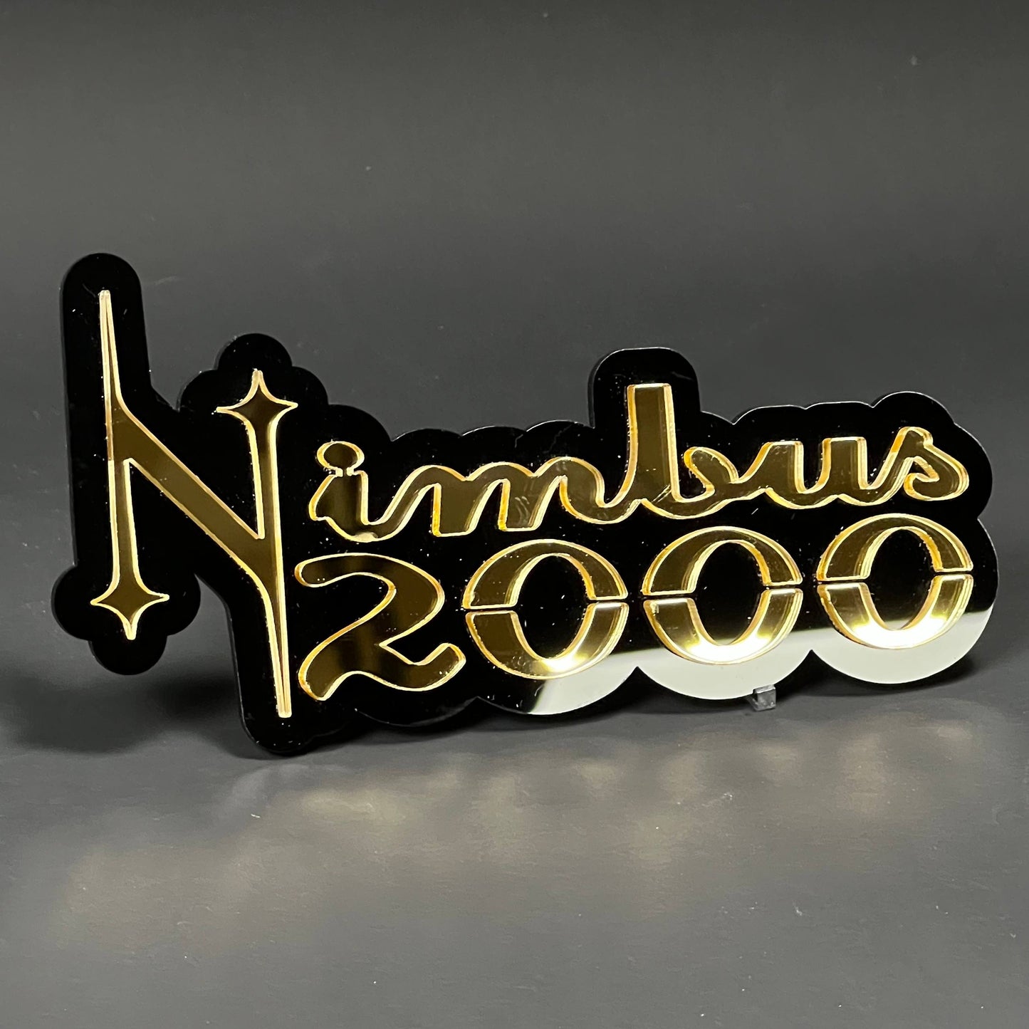 1PC Nimbus 2000 3D Acrylic Badge - Car Truck Emblem Fender Sticker