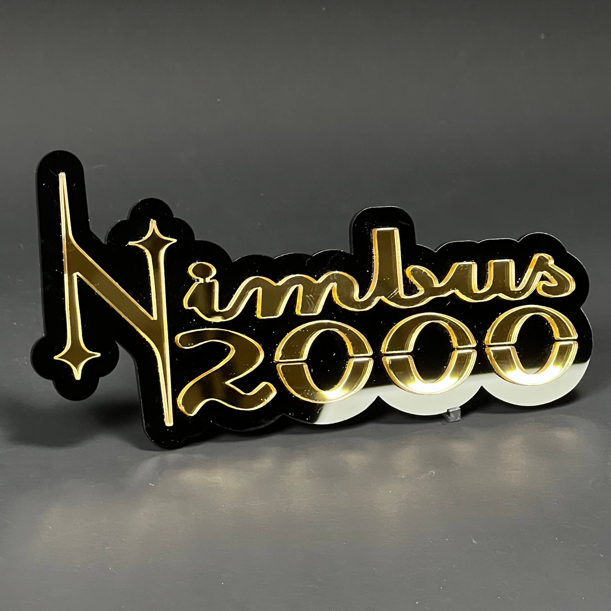 1PC Nimbus 2000 3D Acrylic Badge - Car Truck Emblem Fender Sticker
