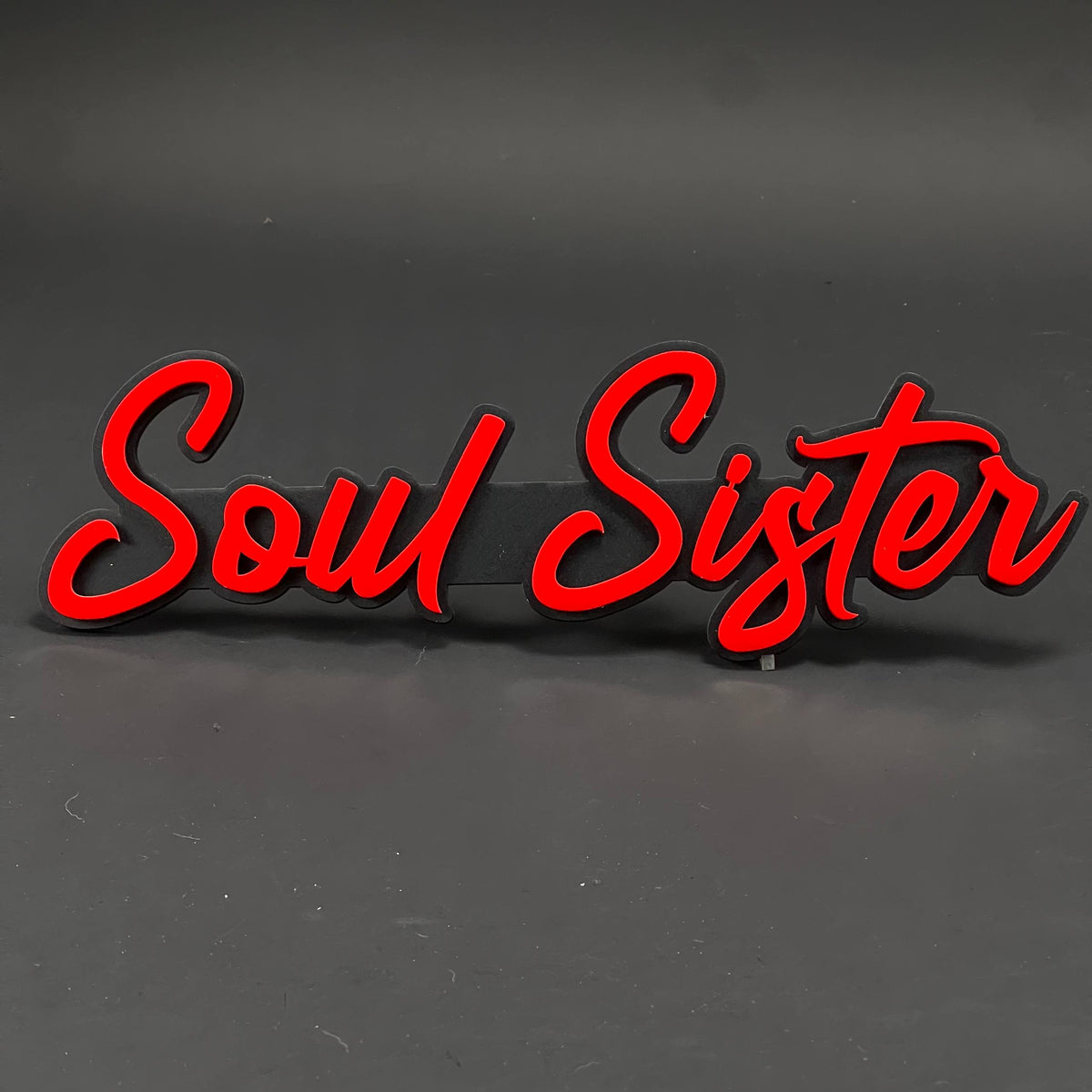 1PC Soul Sister 3D Acrylic Badge - Car Truck Emblem Fender Sticker