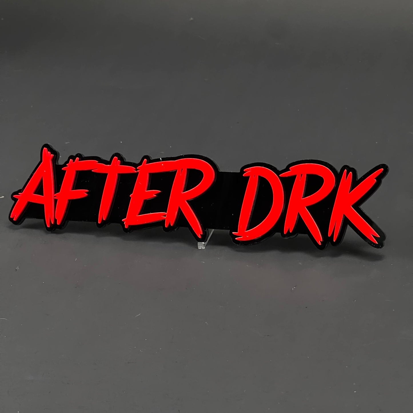 1PC AFTER DRK 3D Acrylic Badge - Car Truck Emblem Fender Tailgate Trunk Sticker
