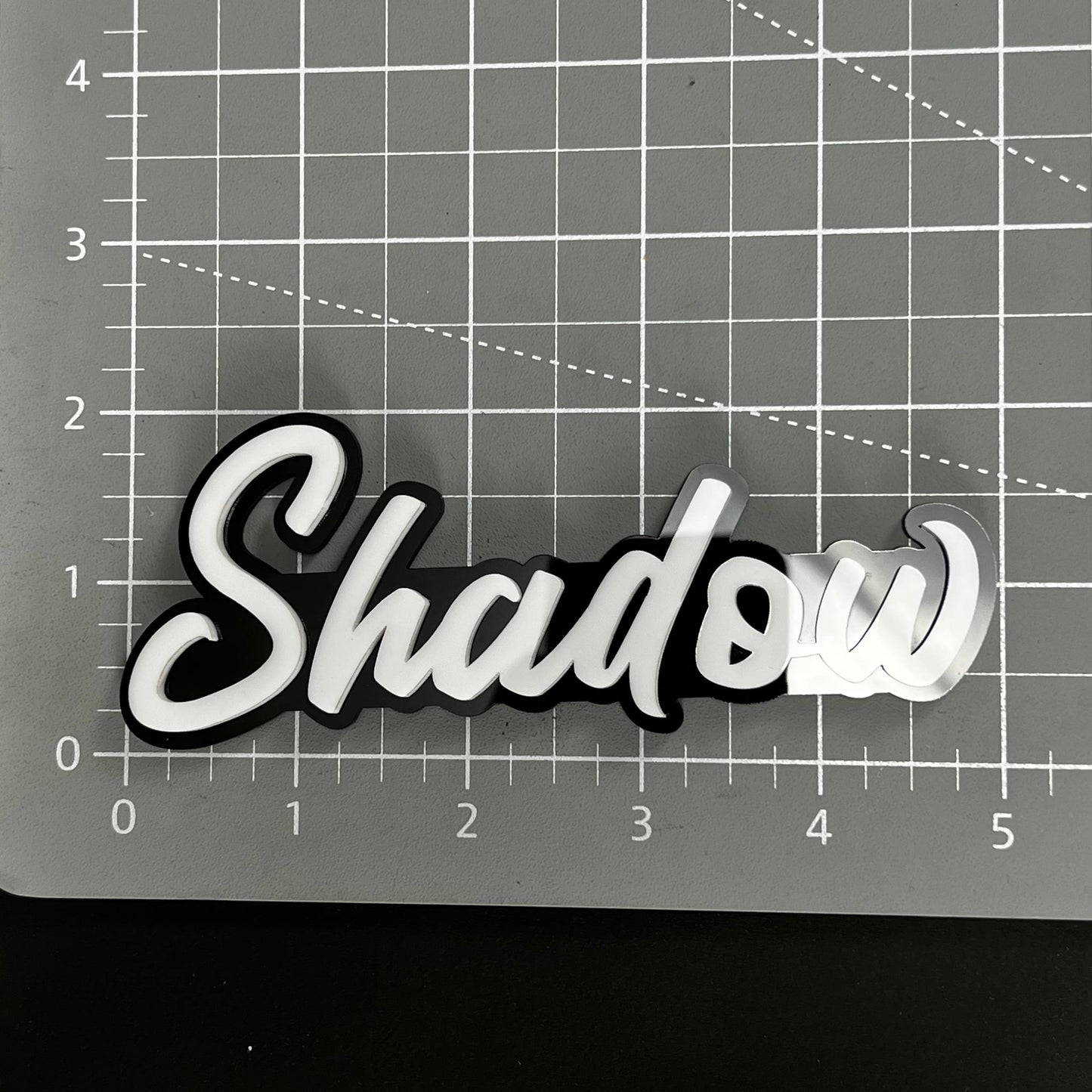 1PC Shadow 3D Acrylic Badge - Car Truck Emblem Fender Tailgate Trunk Sticker