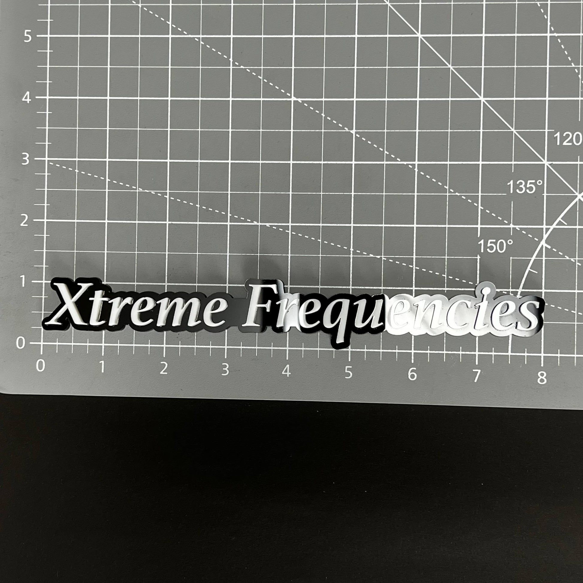 1PC Xtreme Frequencies 3D Acrylic Badge - Car Truck Emblem Fender Sticker