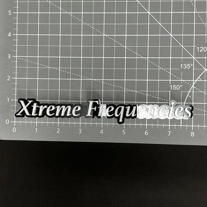 1PC Xtreme Frequencies 3D Acrylic Badge - Car Truck Emblem Fender Sticker