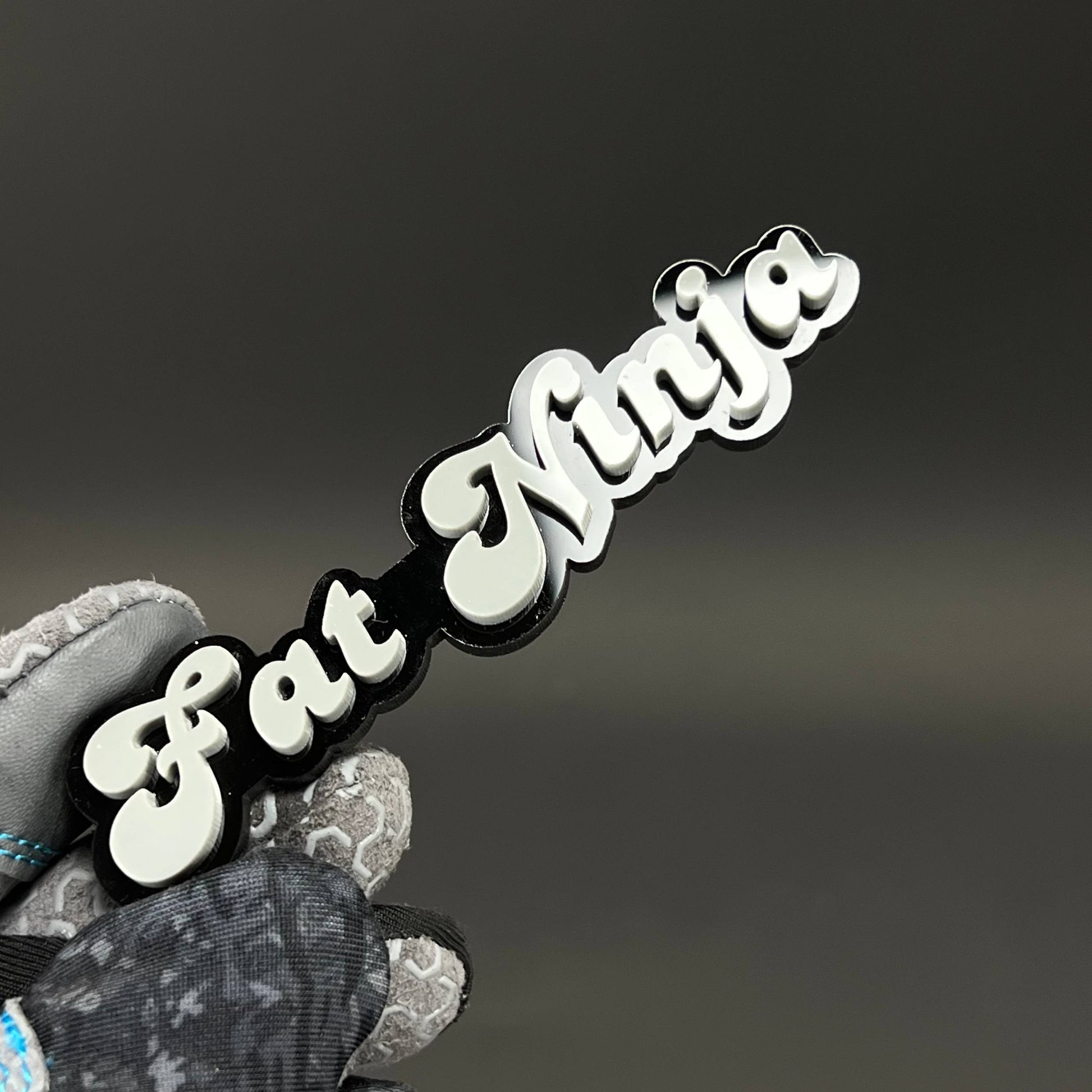 1PC Fat Ninja 3D Acrylic Badge - Car Truck Emblem Fender Tailgate Trunk Sticker