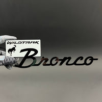1PC Bronco Wildtrak (Silver) 3D Acrylic Badge - Car Truck Emblem Fender Tailgate Trunk Sticker