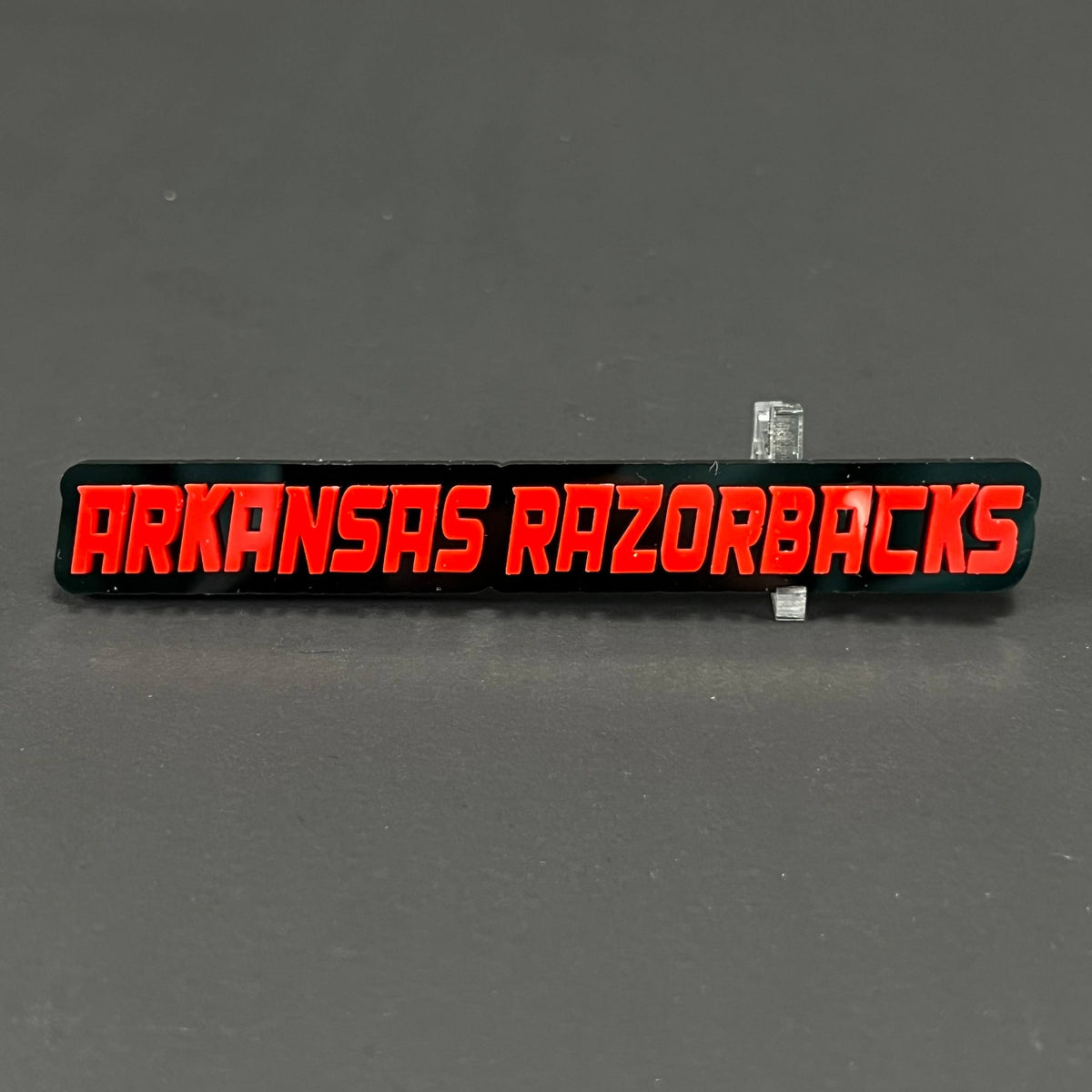 1PC ARKANSAS RAZORBACKS 3D Acrylic Badge - Car Truck Emblem Fender Sticker