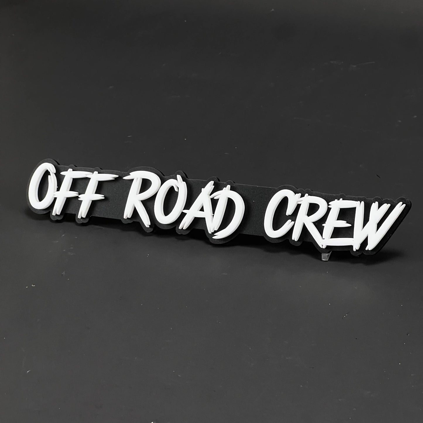 1PC OFF ROAD CREW 3D Acrylic Badge - Car Truck Emblem Fender Sticker