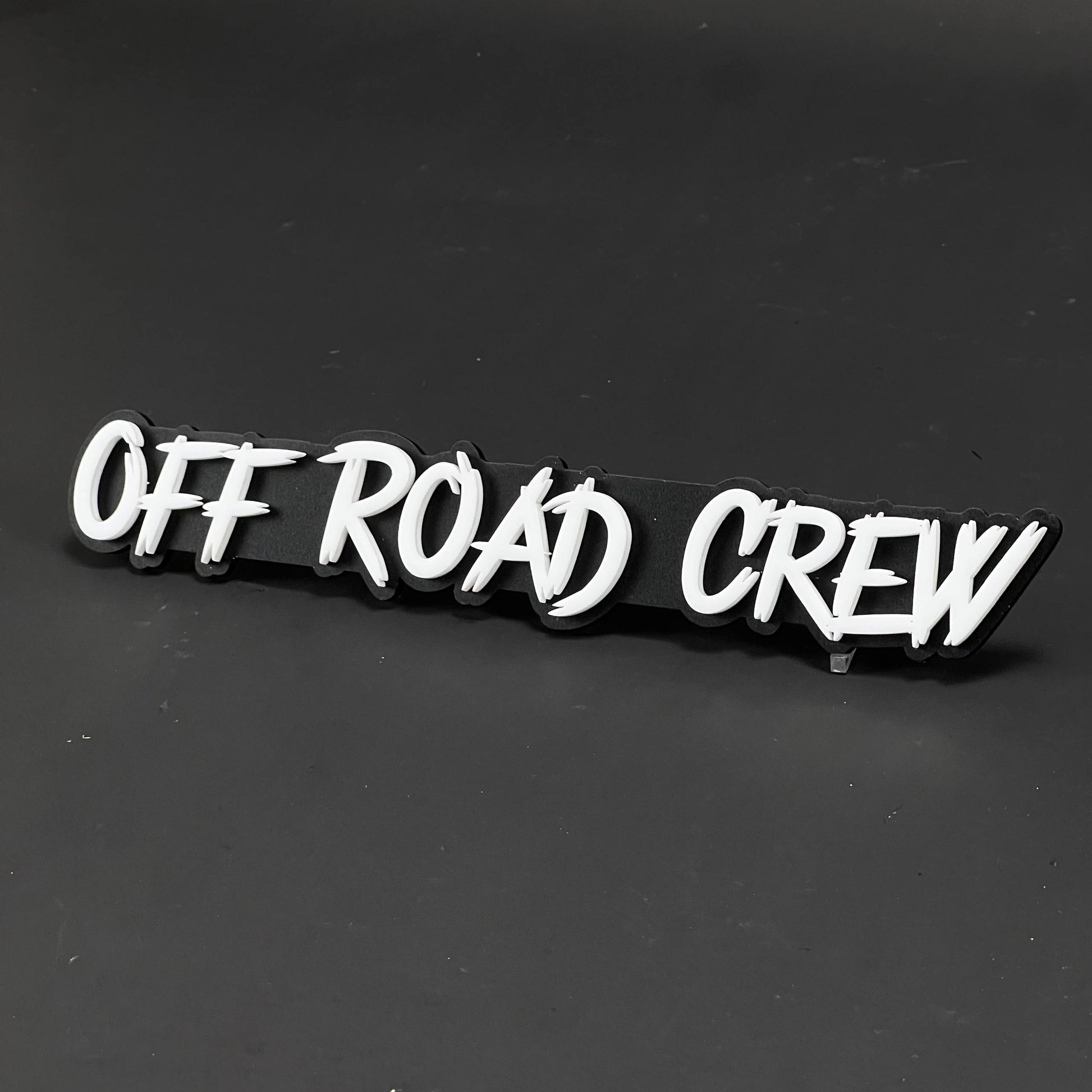 1PC OFF ROAD CREW 3D Acrylic Badge - Car Truck Emblem Fender Sticker