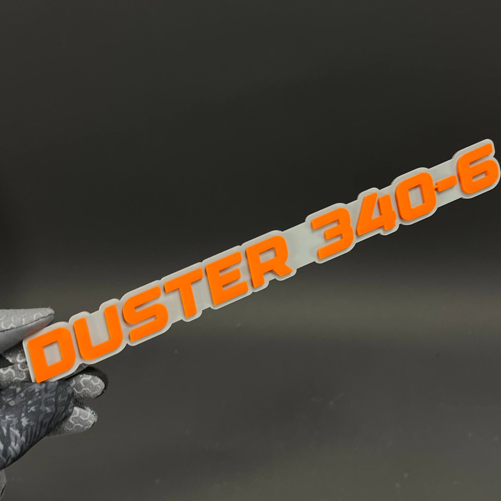 1PC DUSTER 340-6 3D Acrylic Badge - Car Truck Emblem Fender Sticker