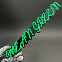 1PC MEAN GREEN 3D Acrylic Badge - Car Truck Emblem Fender Tailgate Trunk Sticker