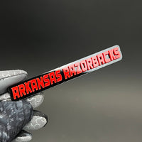 1PC ARKANSAS RAZORBACKS 3D Acrylic Badge - Car Truck Emblem Fender Sticker