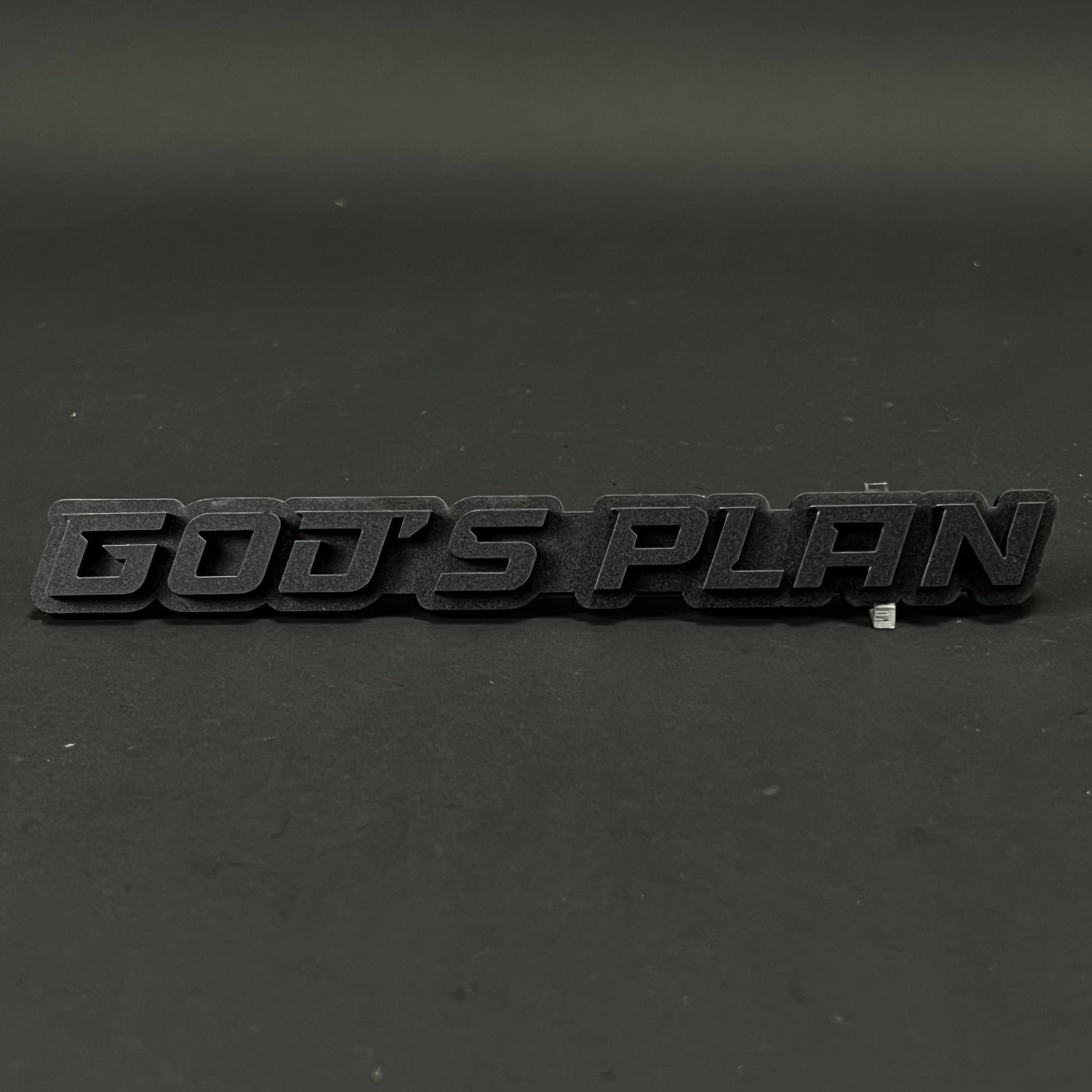 1PC GOD'S PLAN 3D Acrylic Badge - Car Truck Emblem Fender Tailgate Trunk Sticker