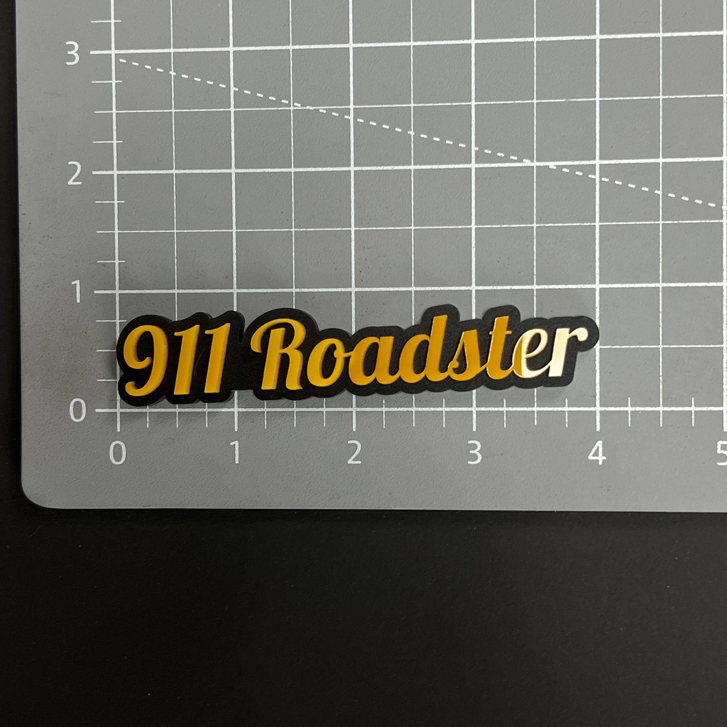 1PC 911 Roadster 3D Acrylic Badge - Car Truck Emblem Fender Sticker