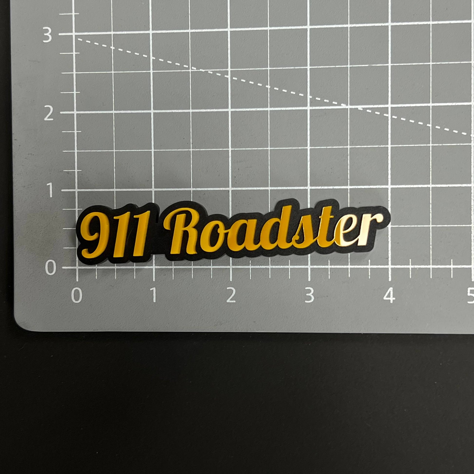 1PC 911 Roadster 3D Acrylic Badge - Car Truck Emblem Fender Sticker