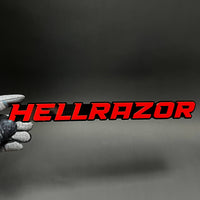 1PC HELLRAZOR 3D Acrylic Badge - Car Truck Emblem Fender Tailgate Trunk Sticker