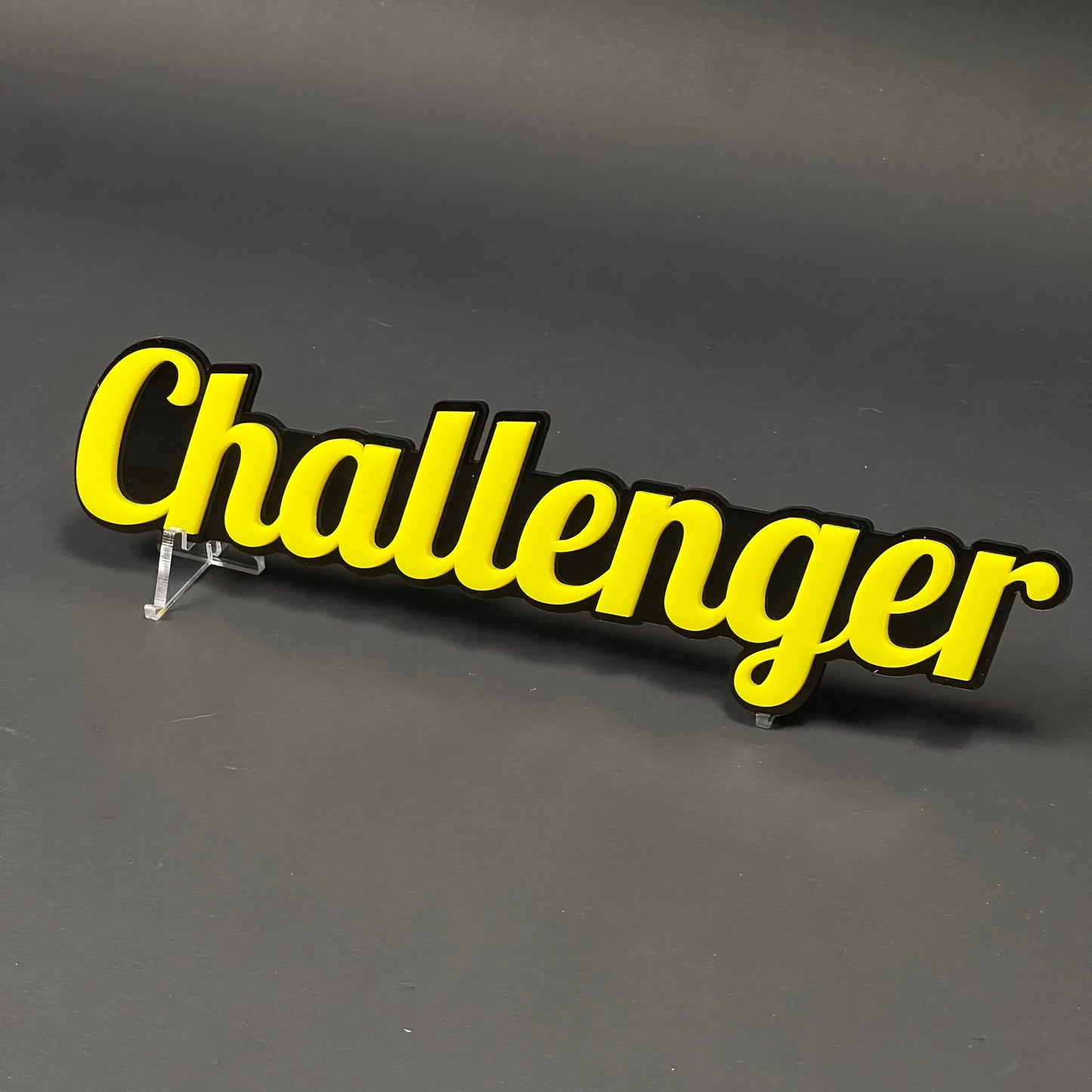 1PC Challenger 3D Acrylic Badge - Car Truck Emblem Fender Tailgate Trunk Sticker