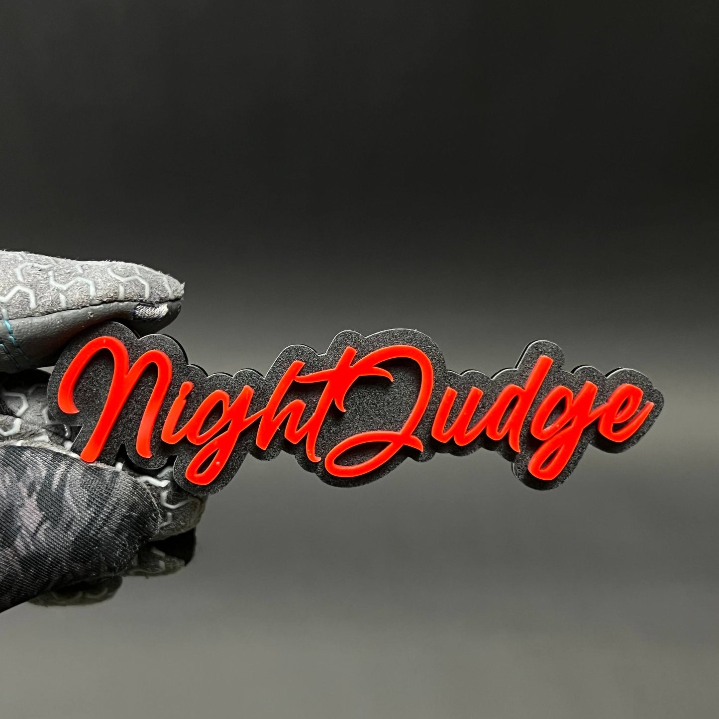 1PC NightJudge 3D Acrylic Badge - Car Truck Emblem Fender Tailgate Trunk Sticker