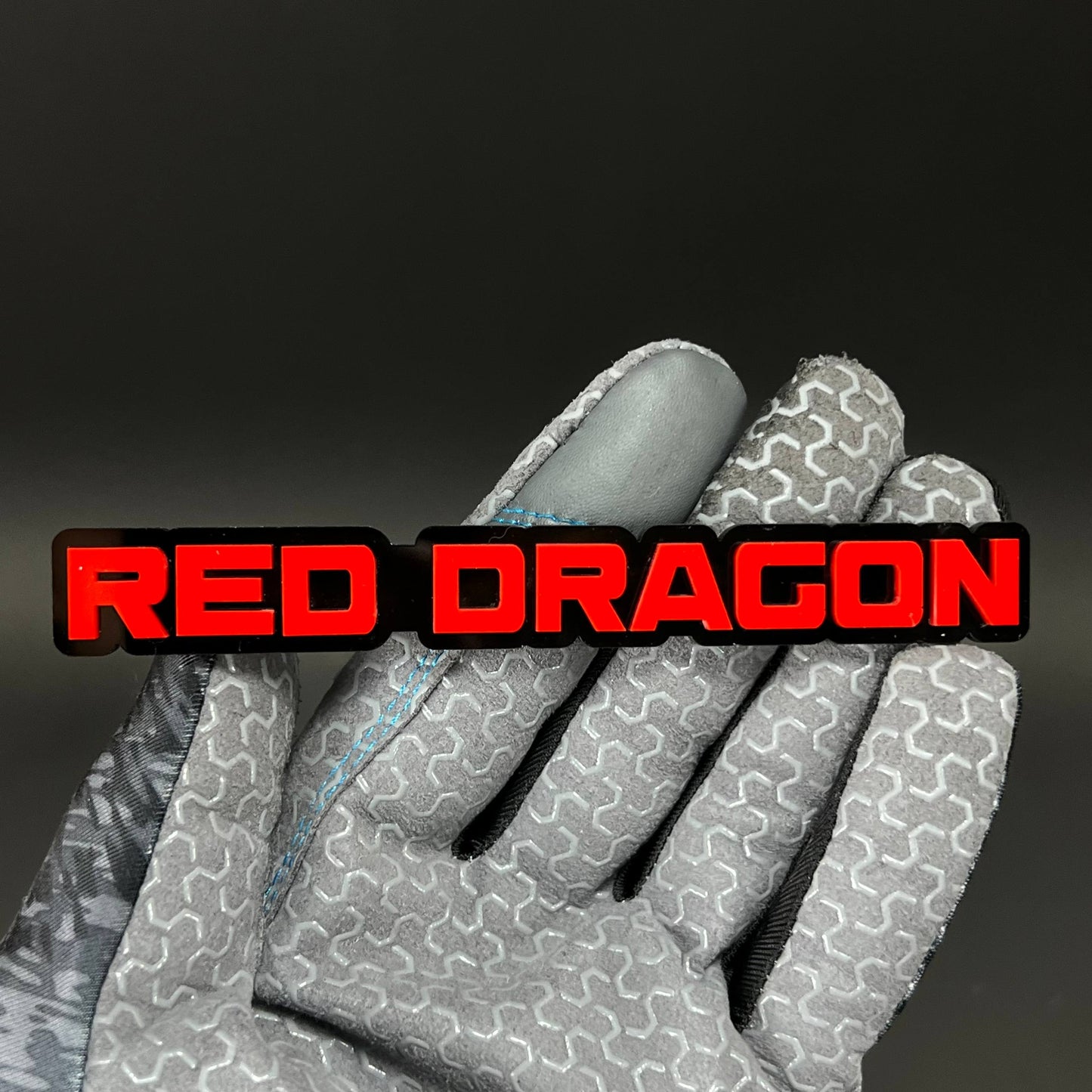 1PC RED DRAGON 3D Acrylic Badge - Car Truck Emblem Fender Tailgate Trunk Sticker