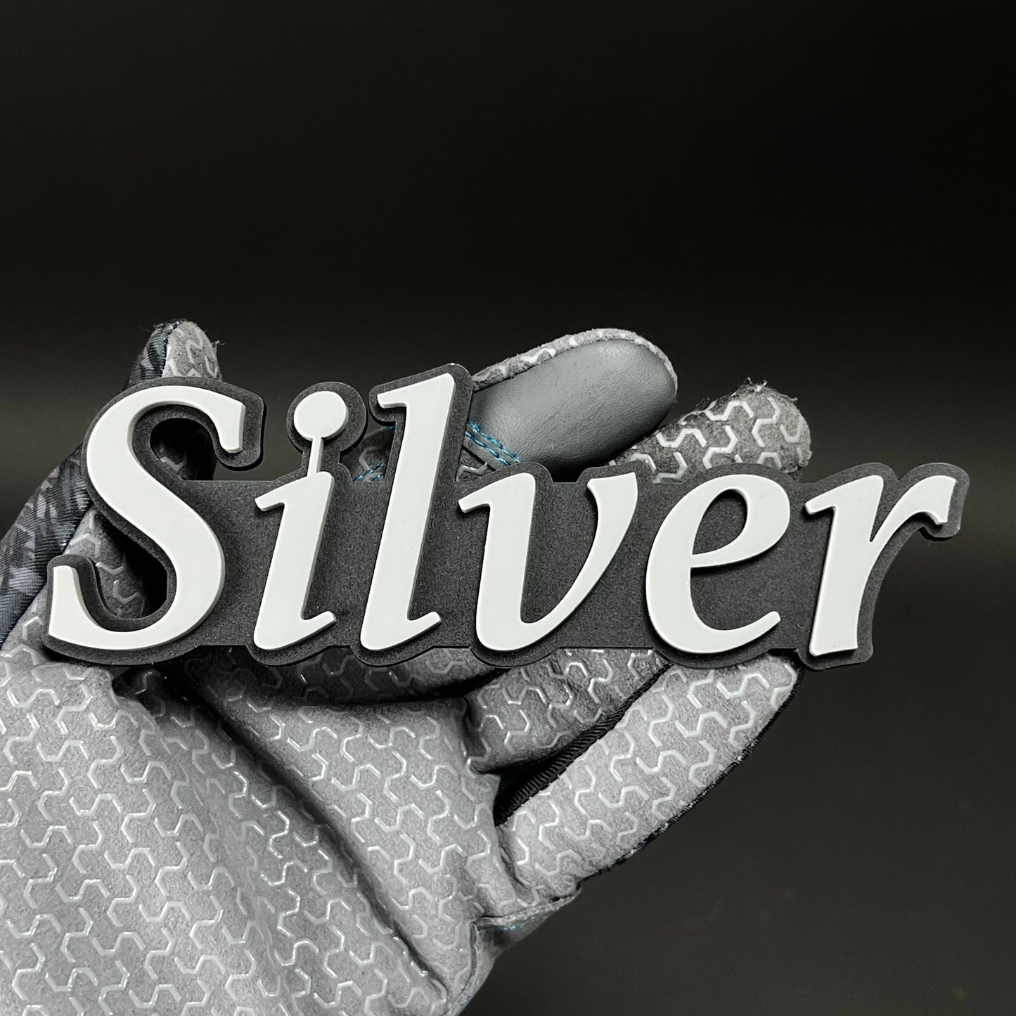 1PC Silver 3D Acrylic Badge - Car Truck Emblem Fender Tailgate Trunk Sticker