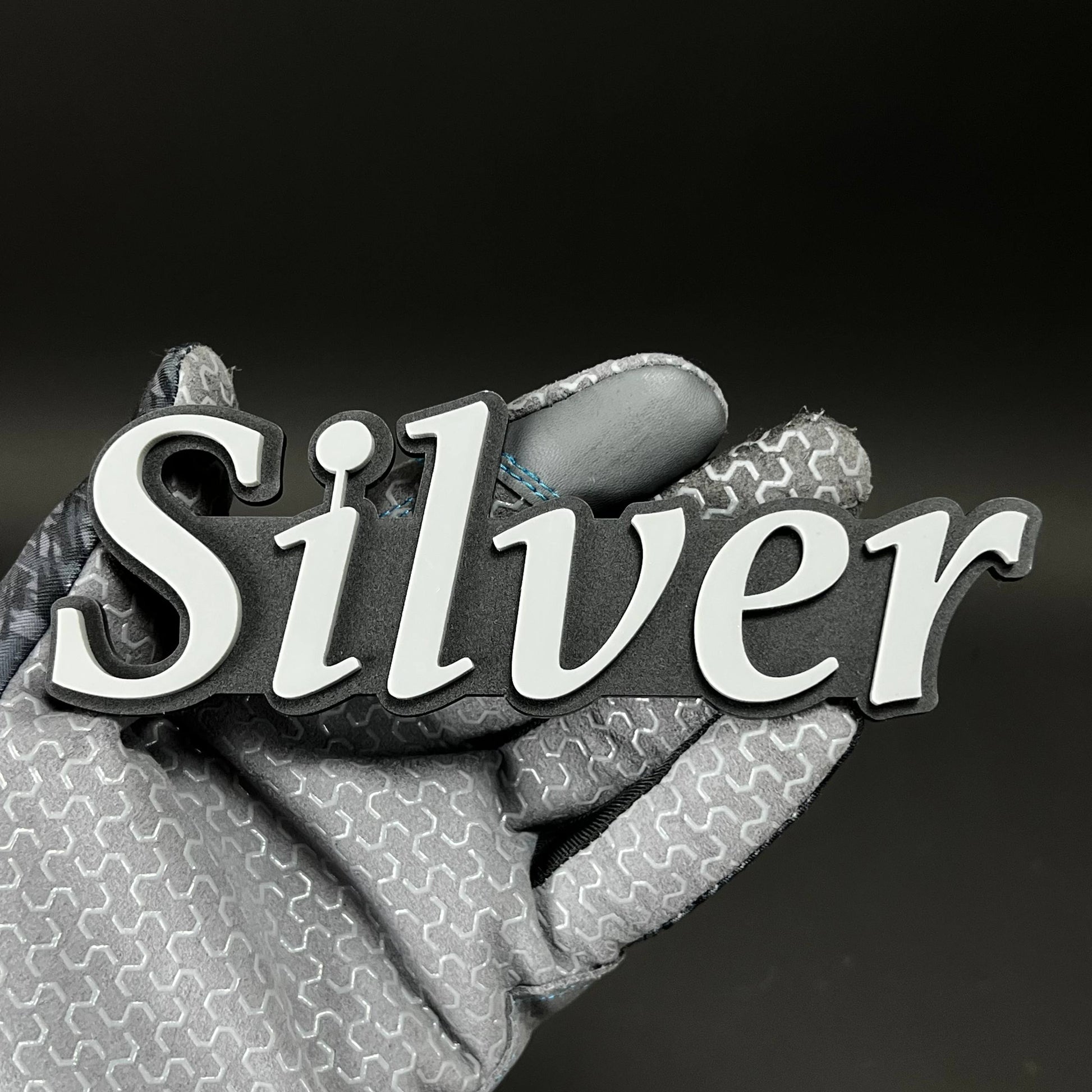 1PC Silver 3D Acrylic Badge - Car Truck Emblem Fender Tailgate Trunk Sticker