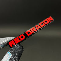 1PC RED DRAGON 3D Acrylic Badge - Car Truck Emblem Fender Tailgate Trunk Sticker