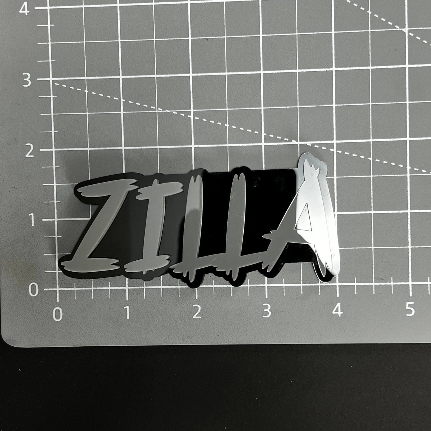 1PC ZILLA 3D Acrylic Badge - Car Truck Emblem Fender Tailgate Trunk Sticker