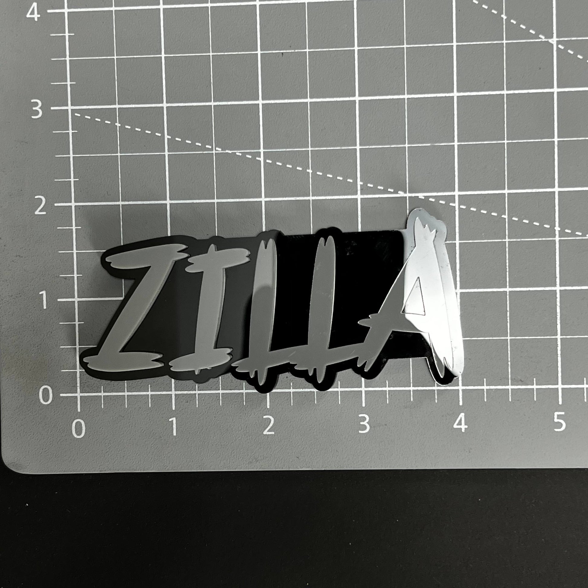 1PC ZILLA 3D Acrylic Badge - Car Truck Emblem Fender Tailgate Trunk Sticker