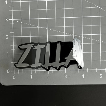 1PC ZILLA 3D Acrylic Badge - Car Truck Emblem Fender Tailgate Trunk Sticker