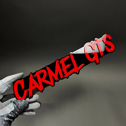 1PC CARMEL GTS 3D Acrylic Badge - Car Truck Emblem Fender Tailgate Trunk Sticker