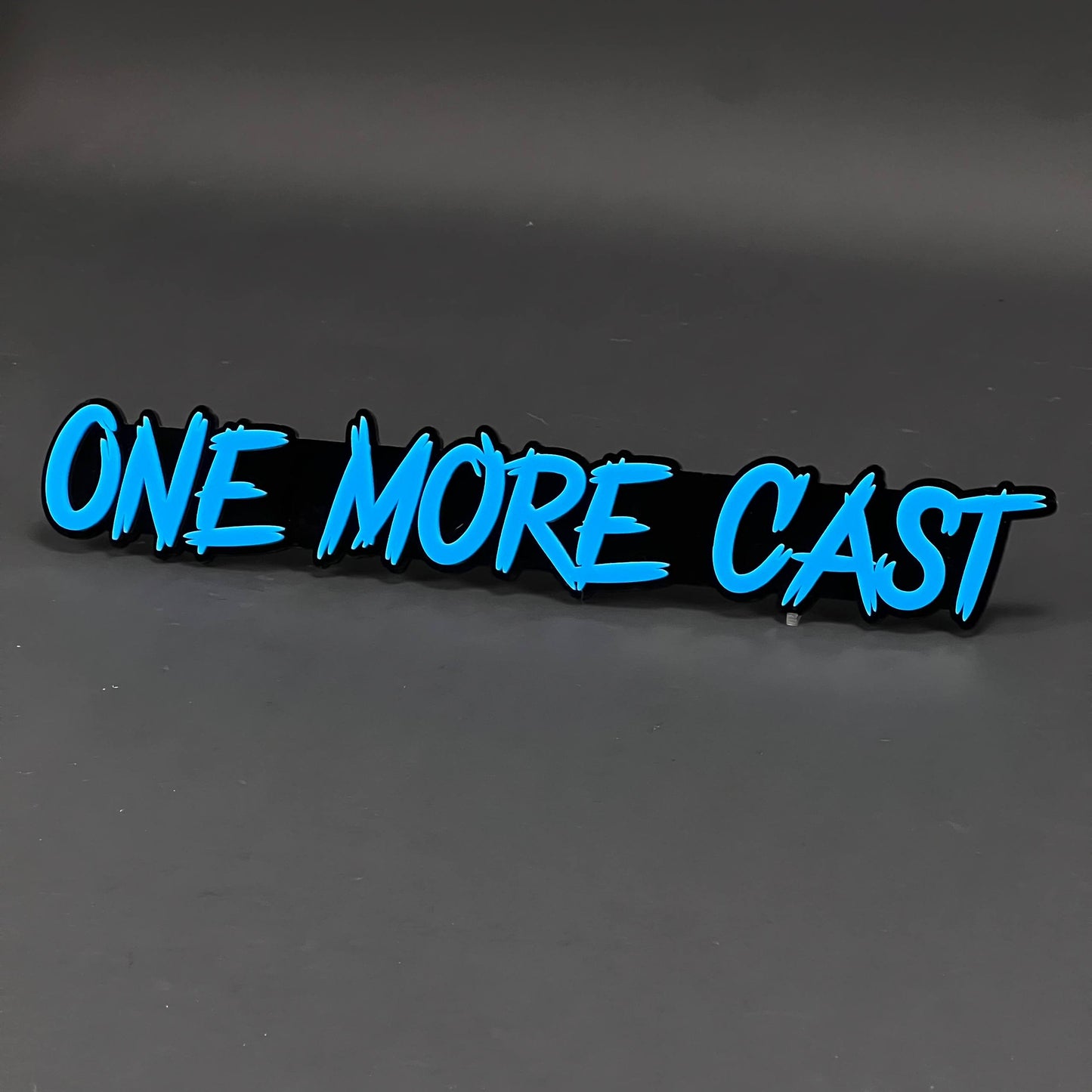 1PC ONE MORE CAST 3D Acrylic Badge - Car Truck Emblem Fender Sticker