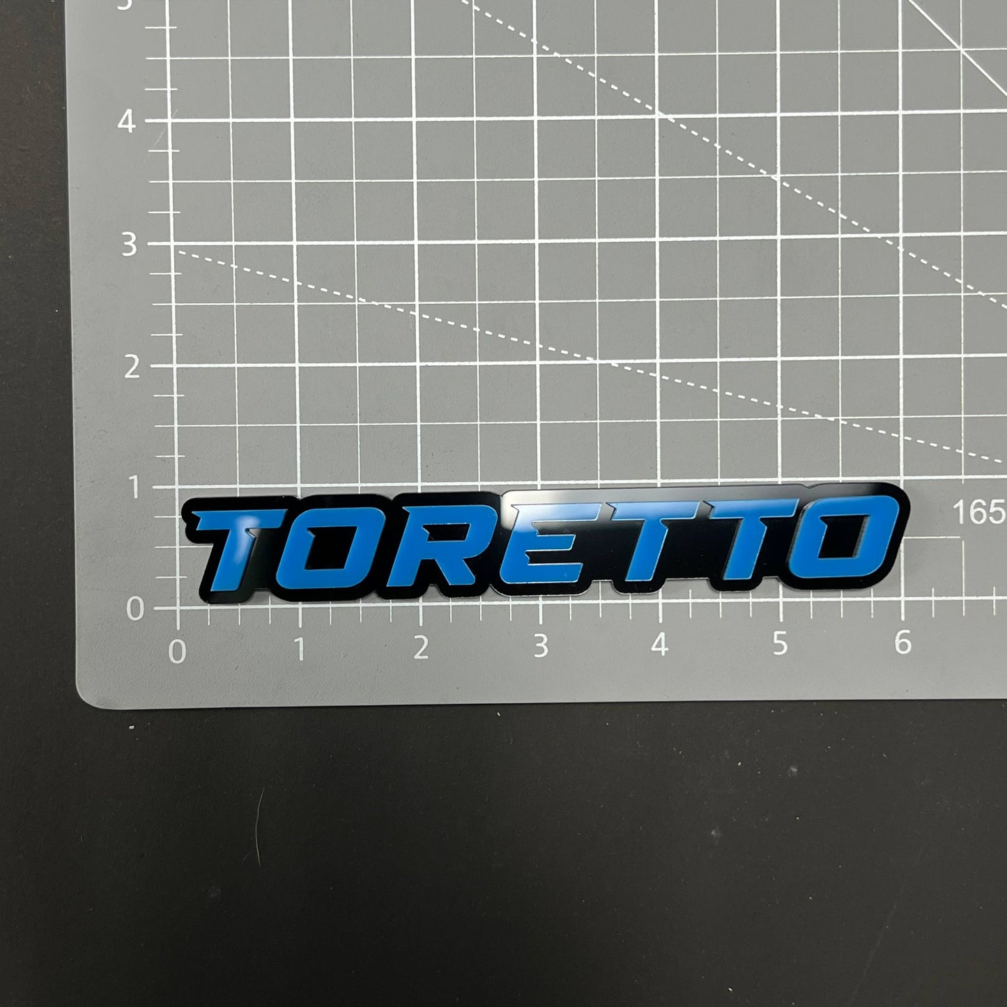 1PC TORETTO 3D Acrylic Badge - Car Truck Emblem Fender Tailgate Trunk Sticker