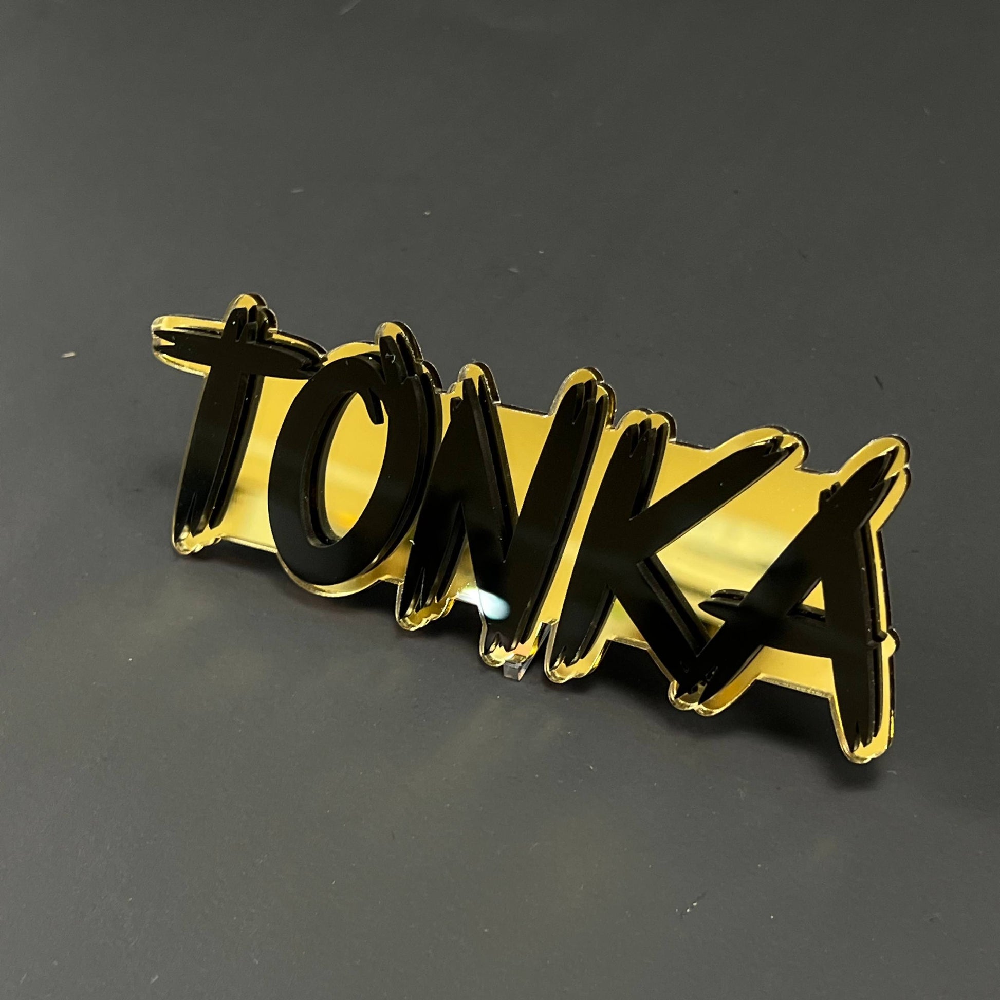 1PC TONKA 3D Acrylic Badge - Car Truck Emblem Fender Tailgate Trunk Sticker