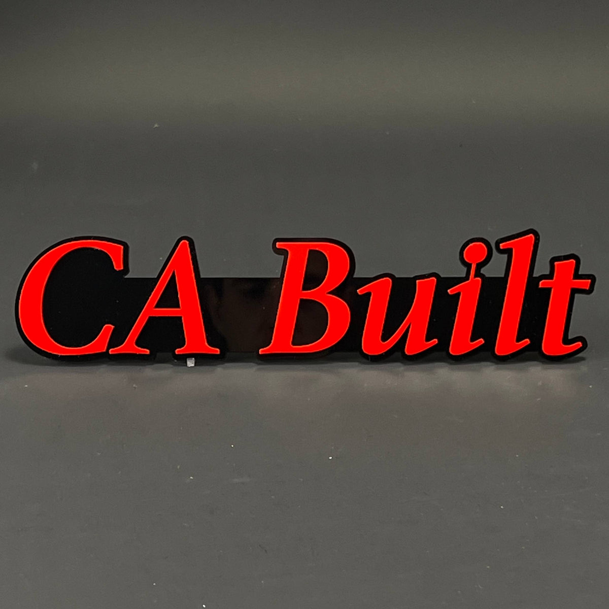 1PC CA Built 3D Acrylic Badge - Car Truck Emblem Fender Tailgate Trunk Sticker