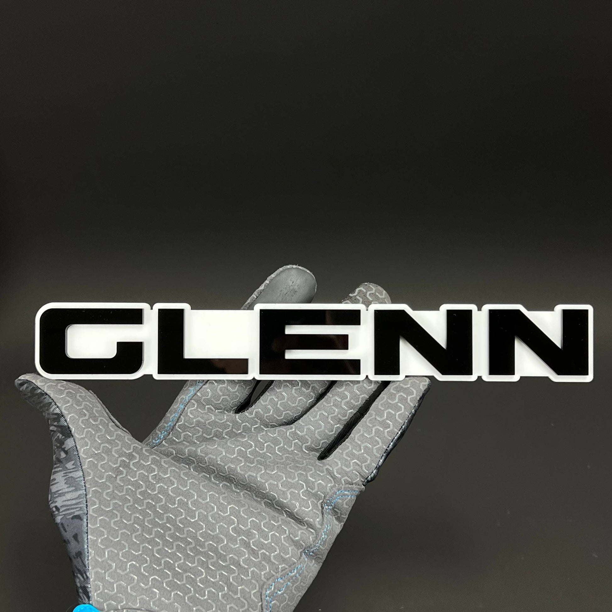 1PC GLENN 3D Acrylic Badge - Car Truck Emblem Fender Tailgate Trunk Sticker