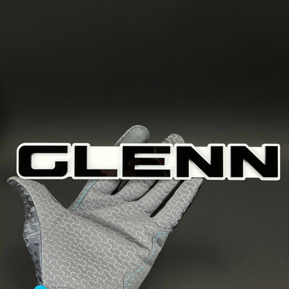 1PC GLENN 3D Acrylic Badge - Car Truck Emblem Fender Tailgate Trunk Sticker