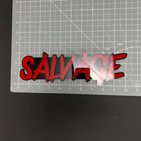 1PC SALVAGE 3D Acrylic Badge - Car Truck Emblem Fender Tailgate Trunk Sticker