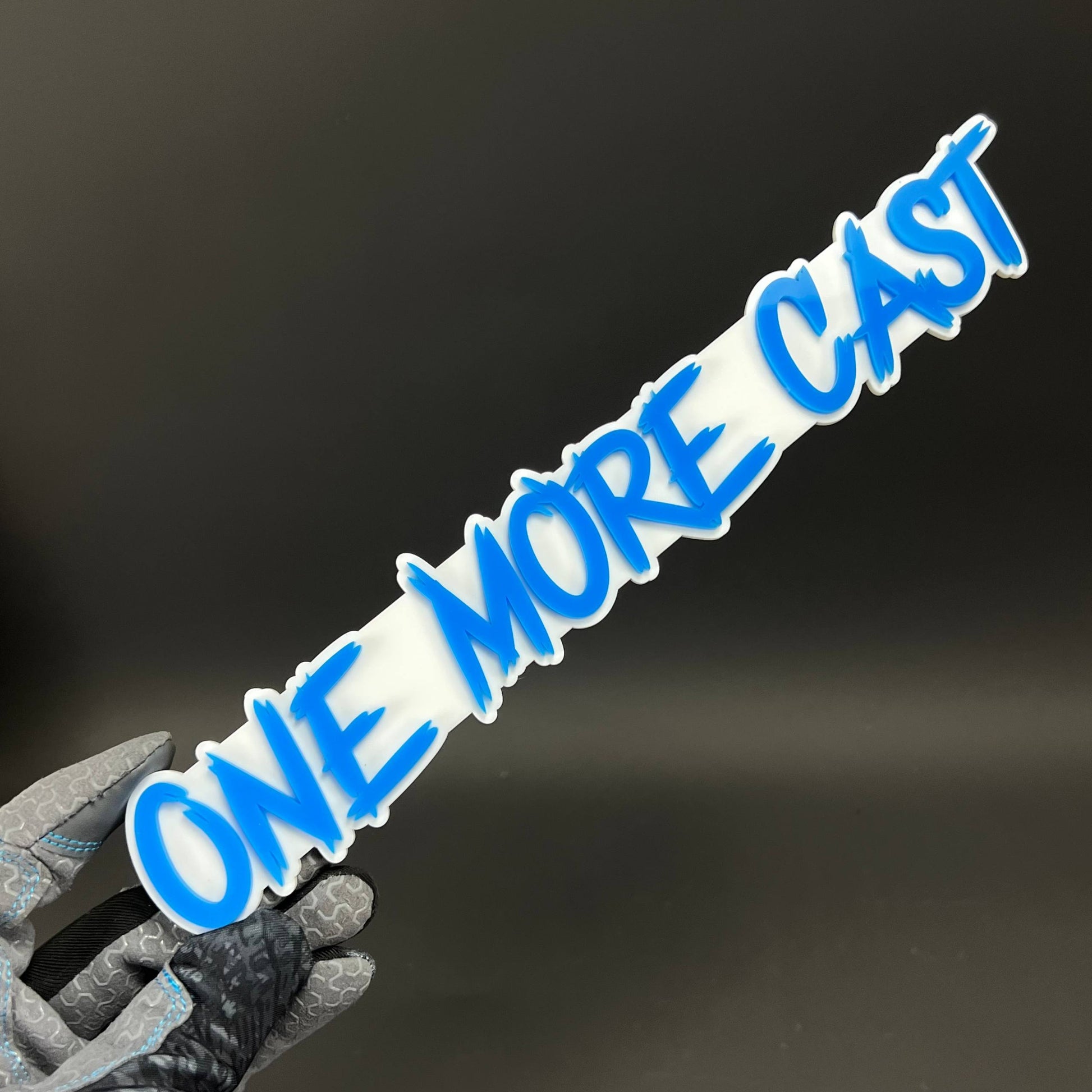 1PC ONE MORE CAST 3D Acrylic Badge - Car Truck Emblem Fender Sticker