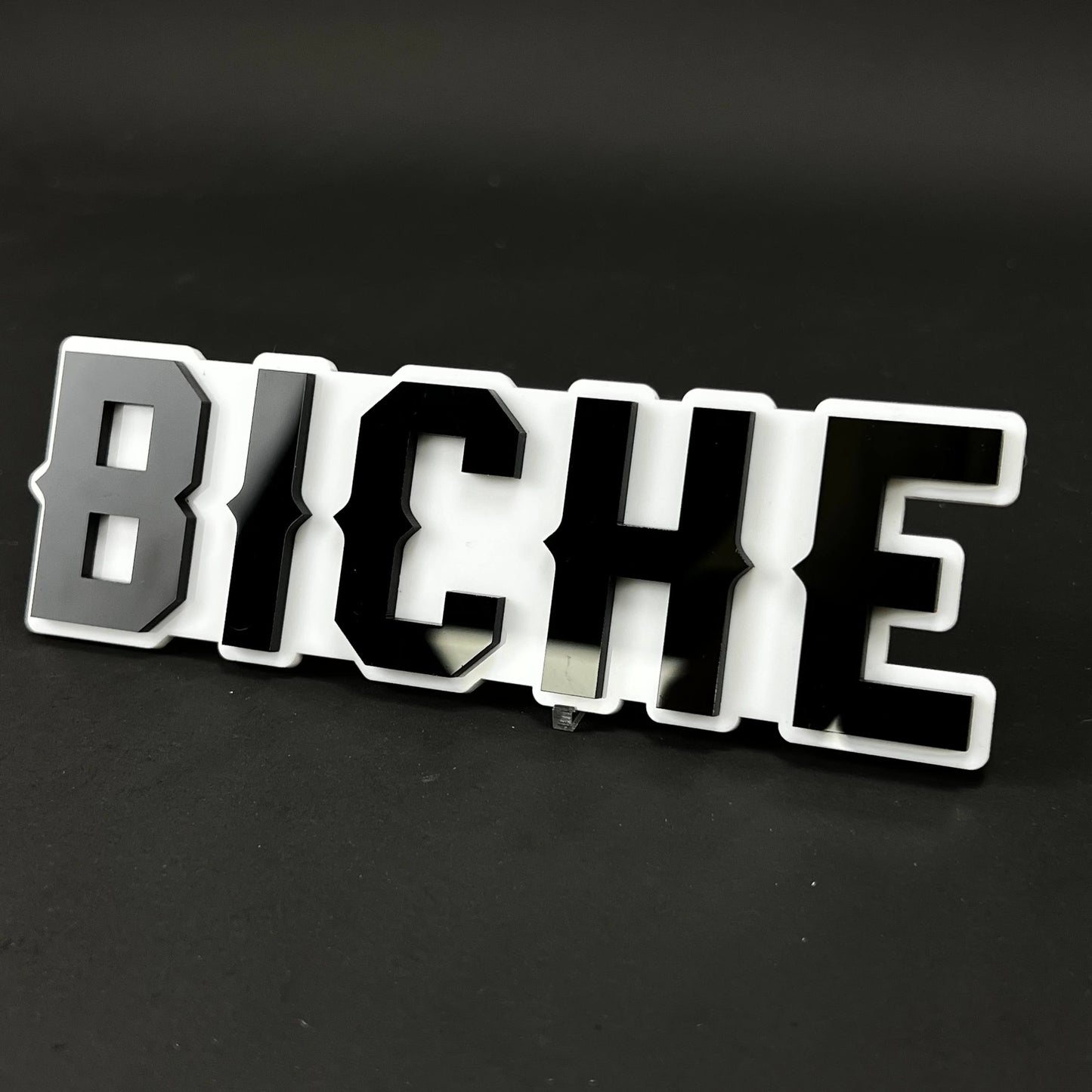 1PC BICHE 3D Acrylic Badge - Car Truck Emblem Fender Tailgate Trunk Sticker