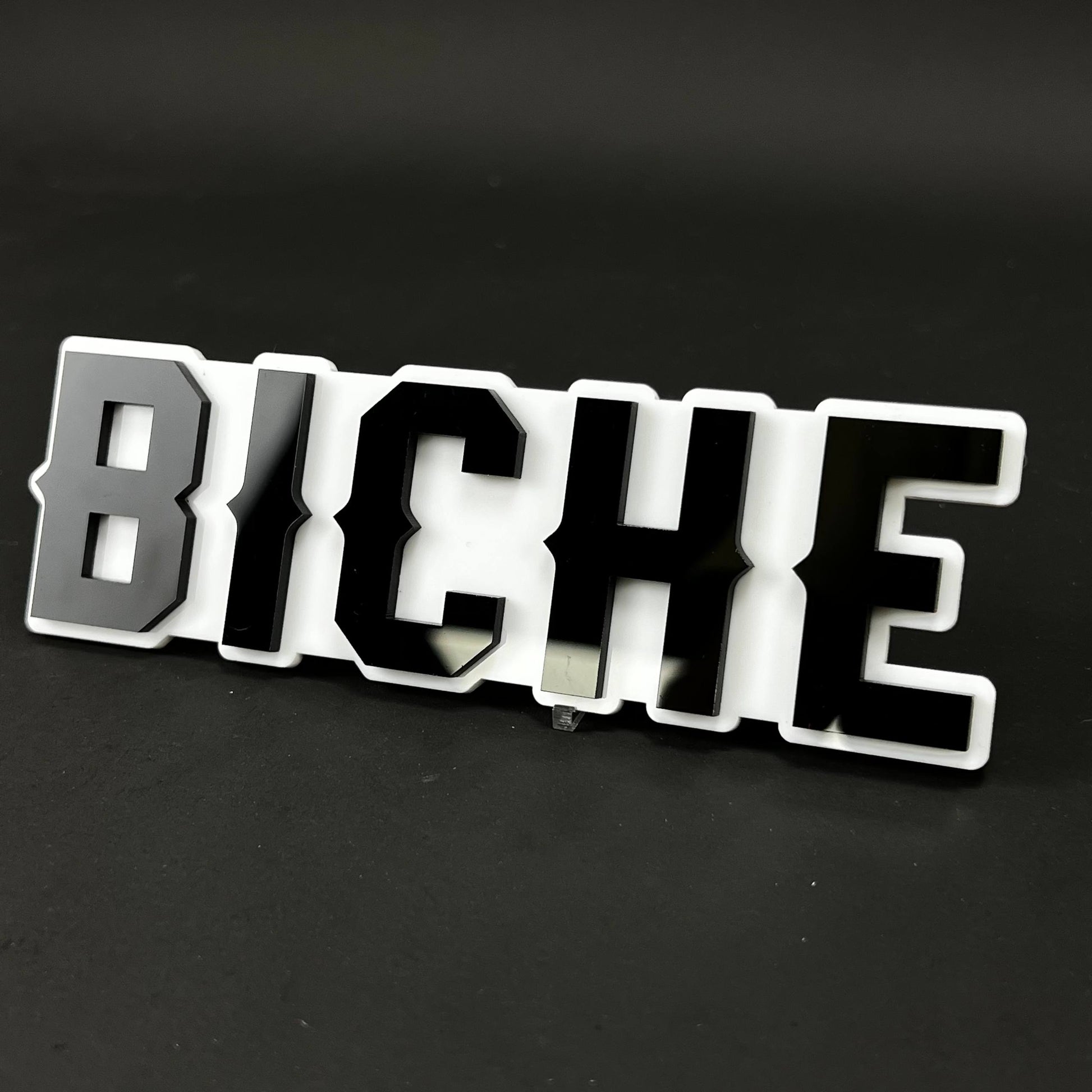1PC BICHE 3D Acrylic Badge - Car Truck Emblem Fender Tailgate Trunk Sticker