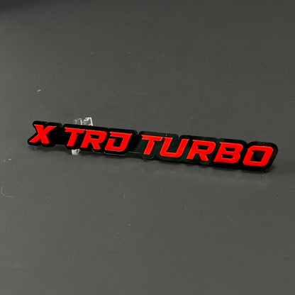 1PC X TRD TURBO 3D Acrylic Badge - Car Truck Emblem Fender Sticker
